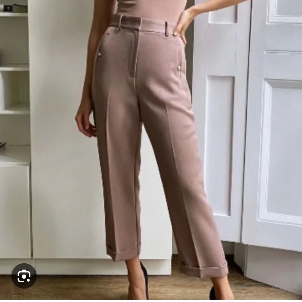 Aritzia Babaton Club Cuffed Pants in GRAY